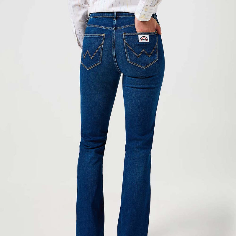 Wrangler - Jeans Flare - Bleu