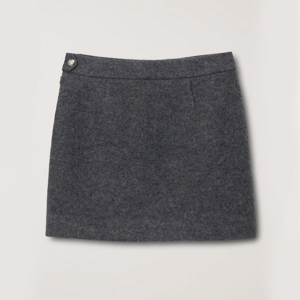 Dunst - Mini jupe en laine - Gris