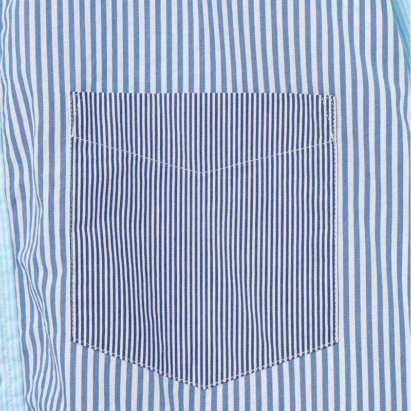 Beams Boy - Chemise Lwn - Bleu