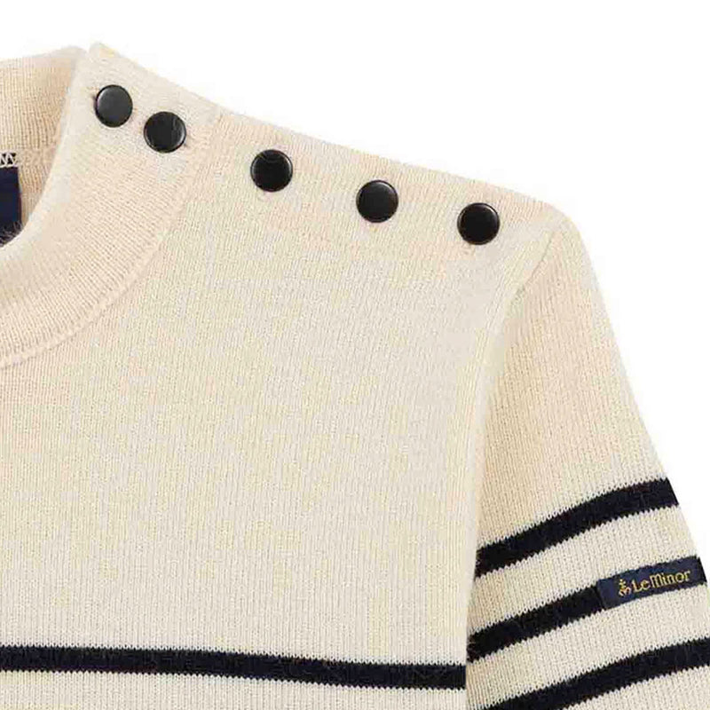 Le Minor - Pull Marin Rayures - Ecru & Marine