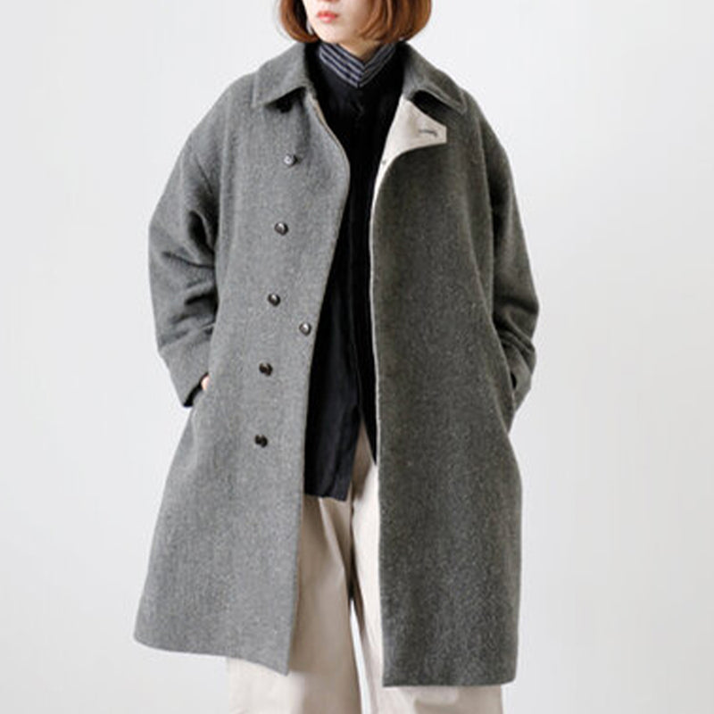 Vlas Blomme - Manteau doux - Gris