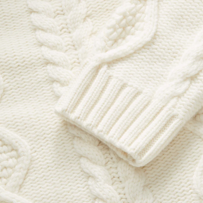 Skall Studio - Pull Col Rond - Ecru