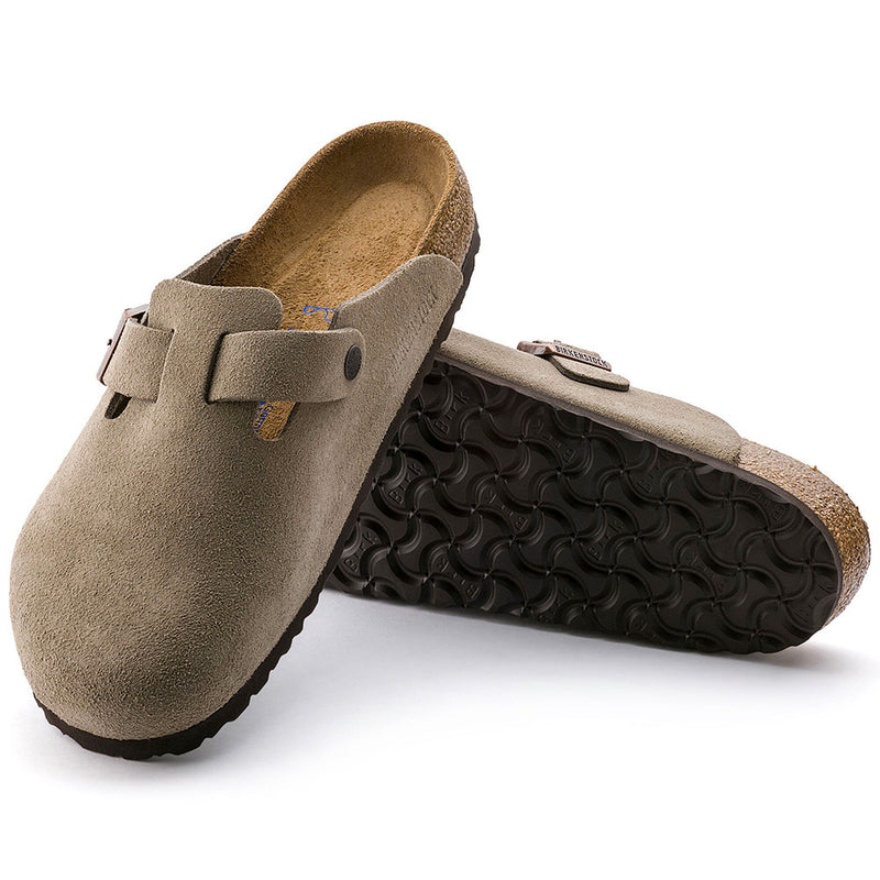 Birkenstock - Sabots Boston - Lit de pied souple - Taupe