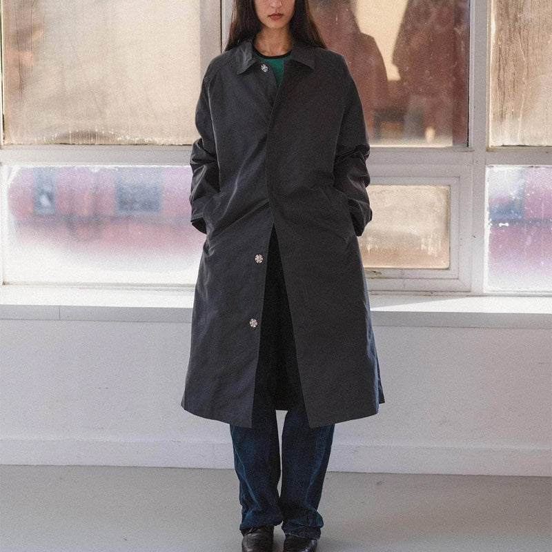 Baserange - Manteau Long Even - Noir