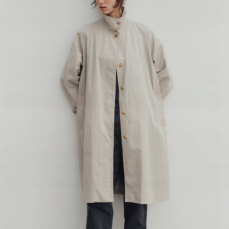 Nothing Written - Oversized Balmacaan Coat - Beige – Merci Paris