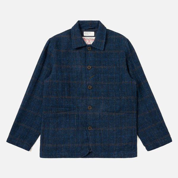 Universal Works - Veste Bakers Harris Tweed  - Marine