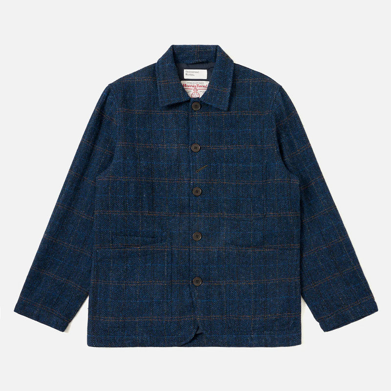 Universal Works - Veste Bakers Harris Tweed  - Marine