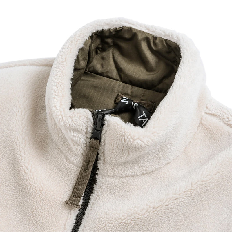 Taion - Veste Military Reversible Hi - D Olive Crème