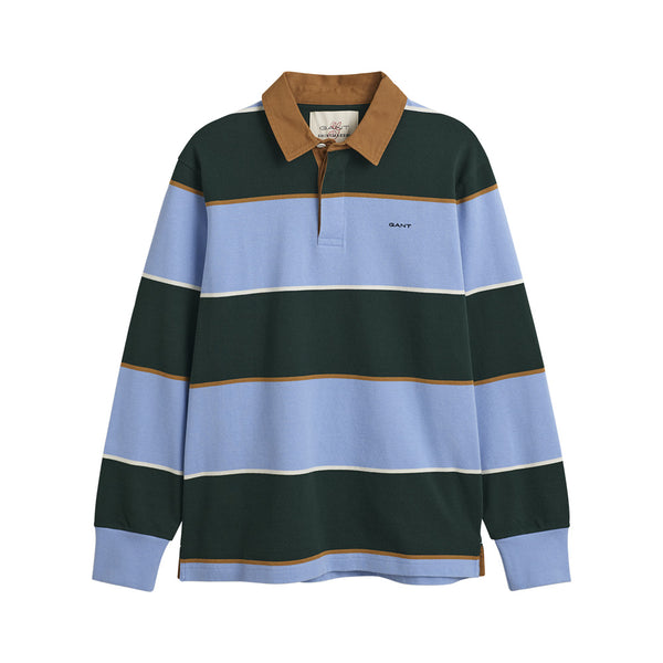 GANT - Polo Rugger Rayé - Ciel