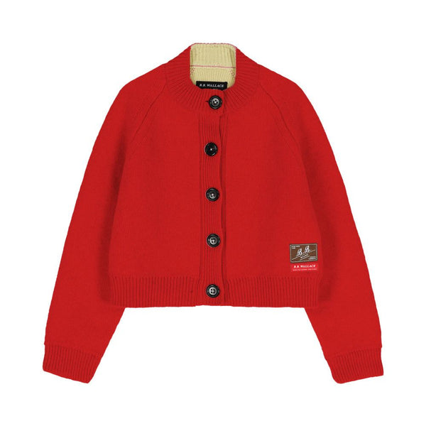 BB Wallace - Cardigan ras-du-cou - Rouge