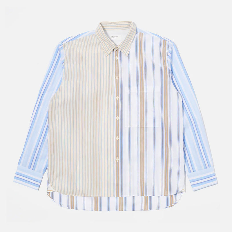 Universal Works - Chemise Panel - Mixed Stripes