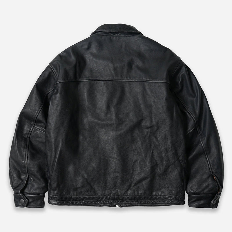 Frizmworks - Veste en cuir Destroyed - Noir