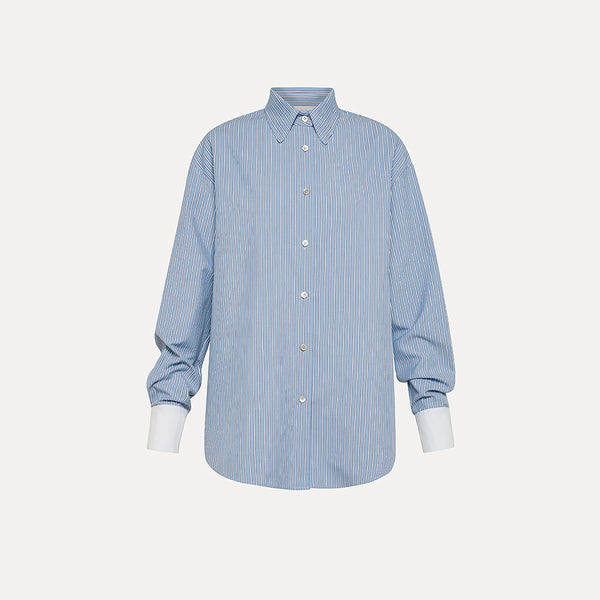 forte_forte - Chemise rayé - Bleu