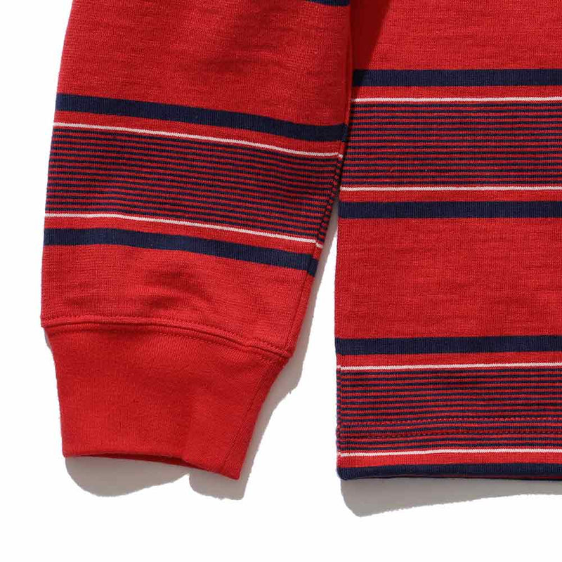 Beams Plus - T-shirt Stripe - Rouge