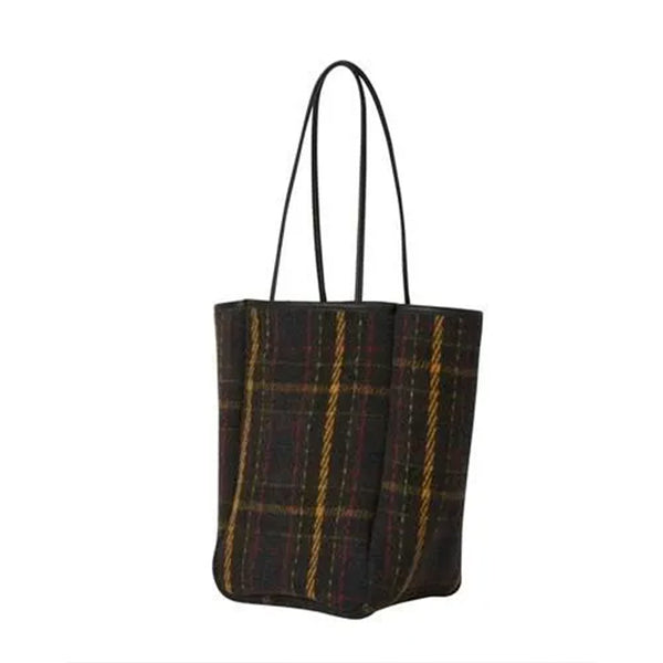 Amiacalva - Sac Cabas en Coton huilé - Tissu écossais