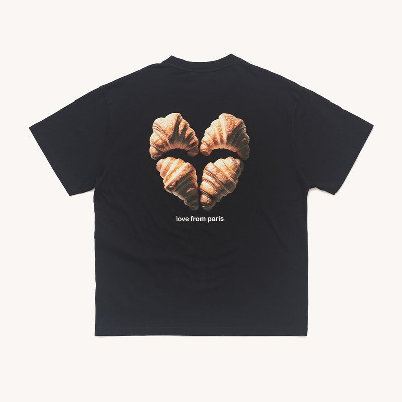 Carne Bollente - T-Shirt Croissant Crush - Noir