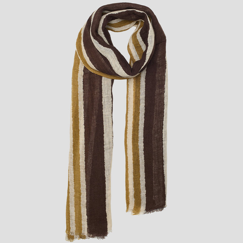 Lovat & Green - Foulard Fire - Marron