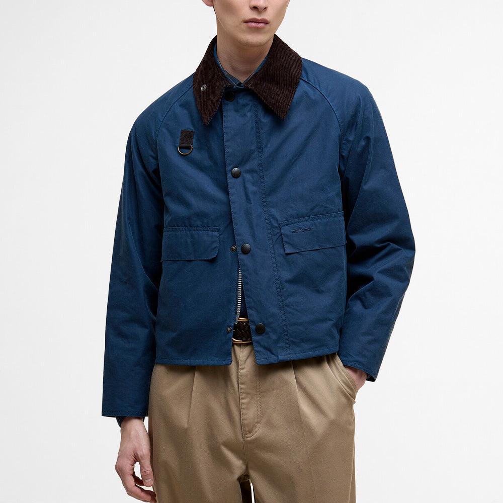 Barbour - Spey Wax Jacket - Cobalt – Merci Paris