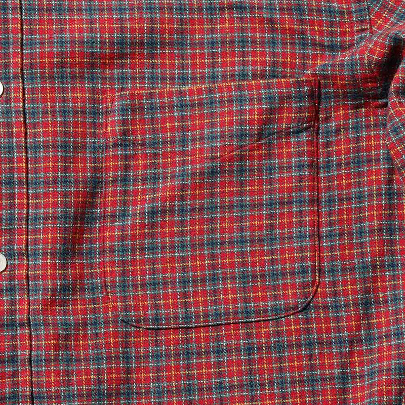 Beams Plus - Chemise Mini Plaid Flannel - Rouge