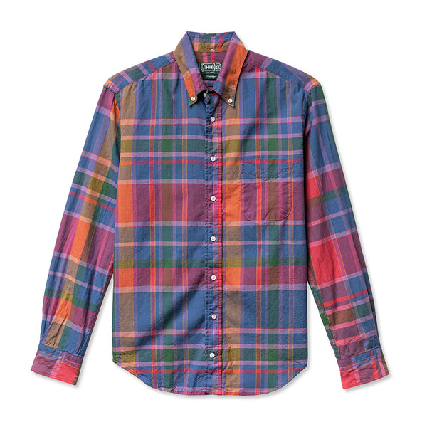 Gitman Vintage - Chemise Archive Indian Madras - Violet