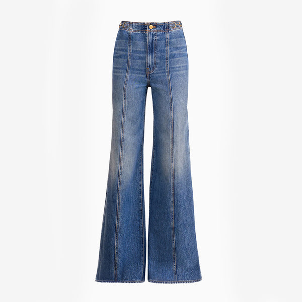 Ulla Johnson - Jeans The Delphine - Bleu Danube