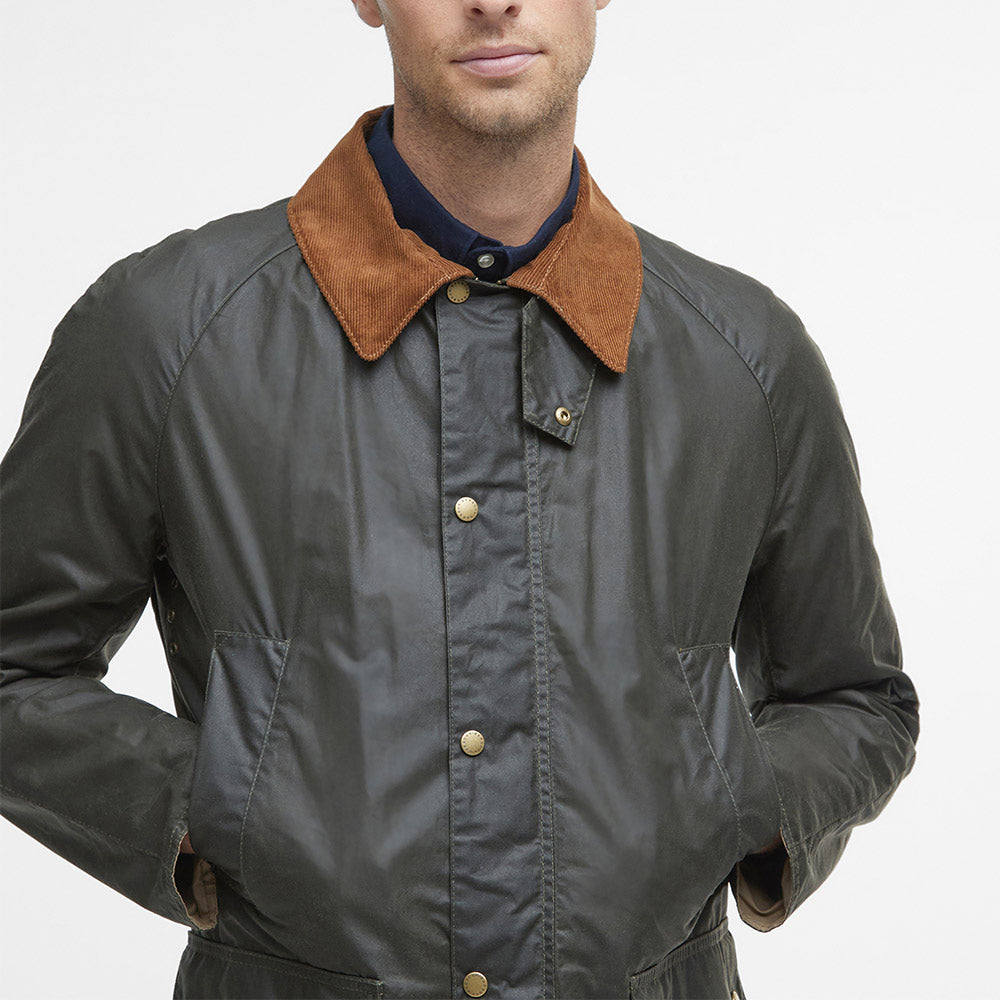 あ*田様 Barbour Ashby オリーブブラウン Barbour - Ashby Wax Jacket - Olive – Merci Paris