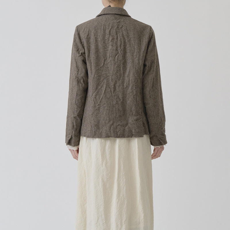 Pas de Calais -  Veste Courte Chevrons - Beige