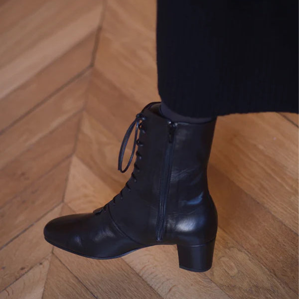 Anne Thomas - Bottes Pavlova - Noir Calf