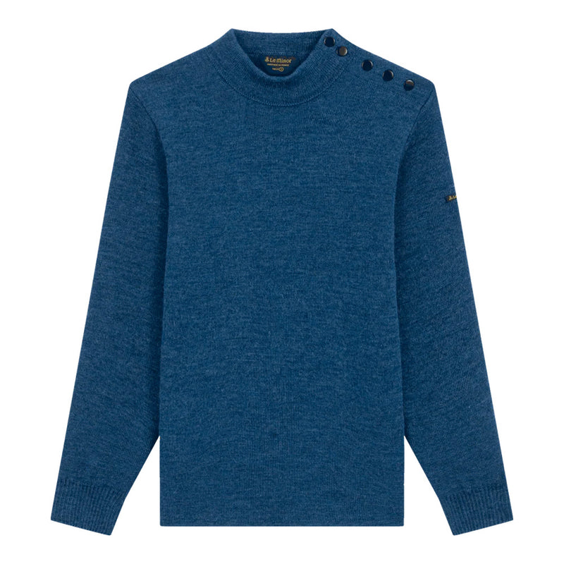 Le Minor - Pull Marin - Bleu Denim