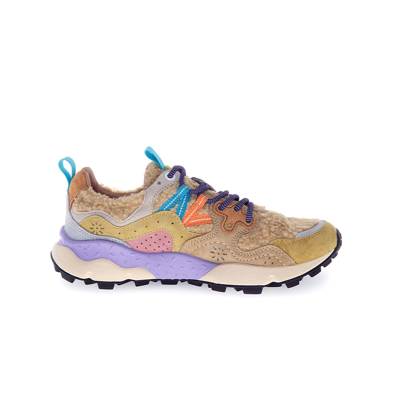 Flower Mountain - Baskets Yamano3 Suède Teddy - Beige