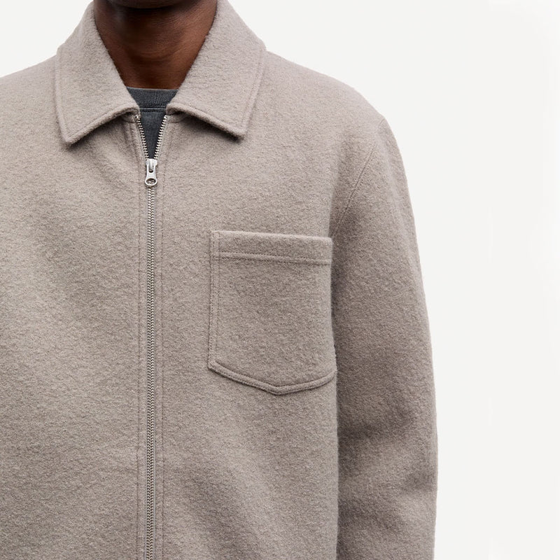 Samsoe Samsoe - Surchemise Hannes Full Zip - Elephant Skin