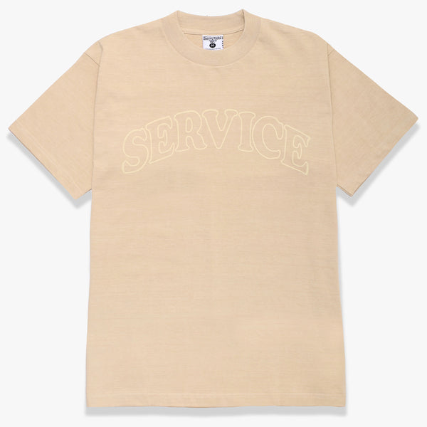 Service Works - Tee Shirt Arch Logo - Beige