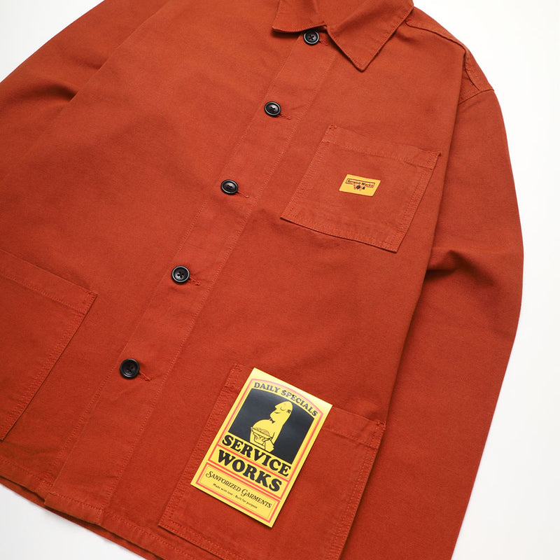 Service Works - Veste Coverall Canvas - Rouge