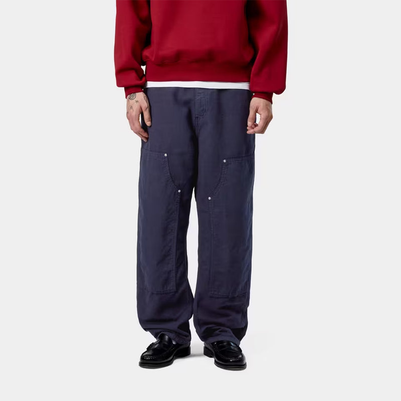 Carhartt WIP - Pantalon Walter Double Knee - Navy Garment Dyed