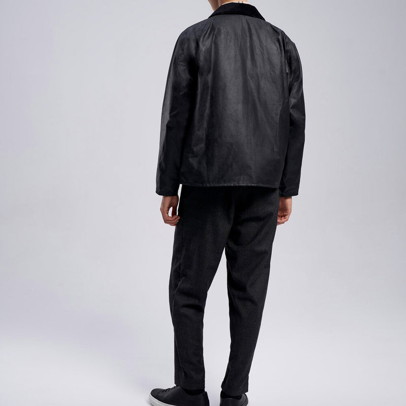 Barbour - Veste Os Transport Wax - Noir