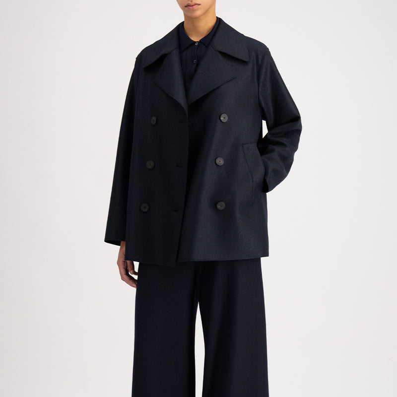 Harris Wharf London - Manteau long Peacoat - Marine