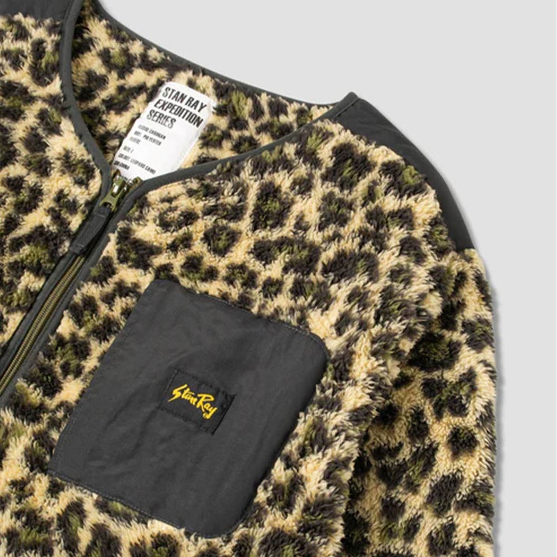 Stan Ray - Veste Fleece Cardigan - Leopard Camo