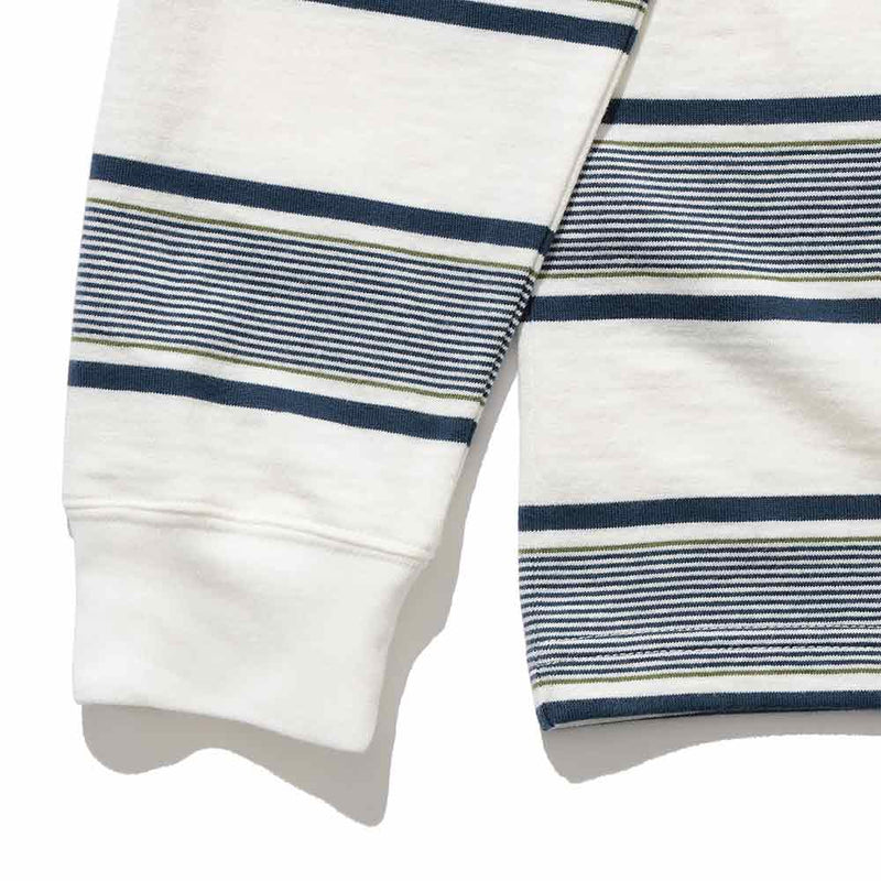 Beams Plus - T-shirt Stripe - Blanc