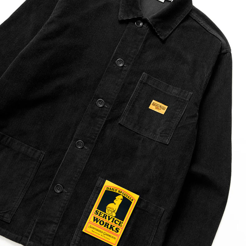 Service Works - Chemise Travail Velours - Noir
