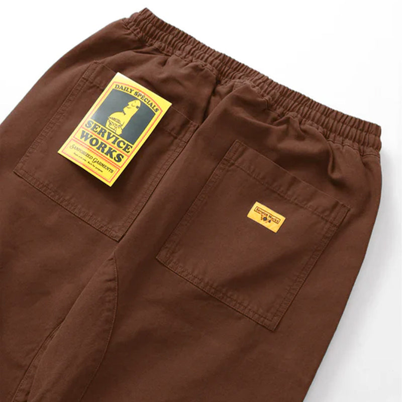 Service Works - Pantalon Chef Canvas - Marron