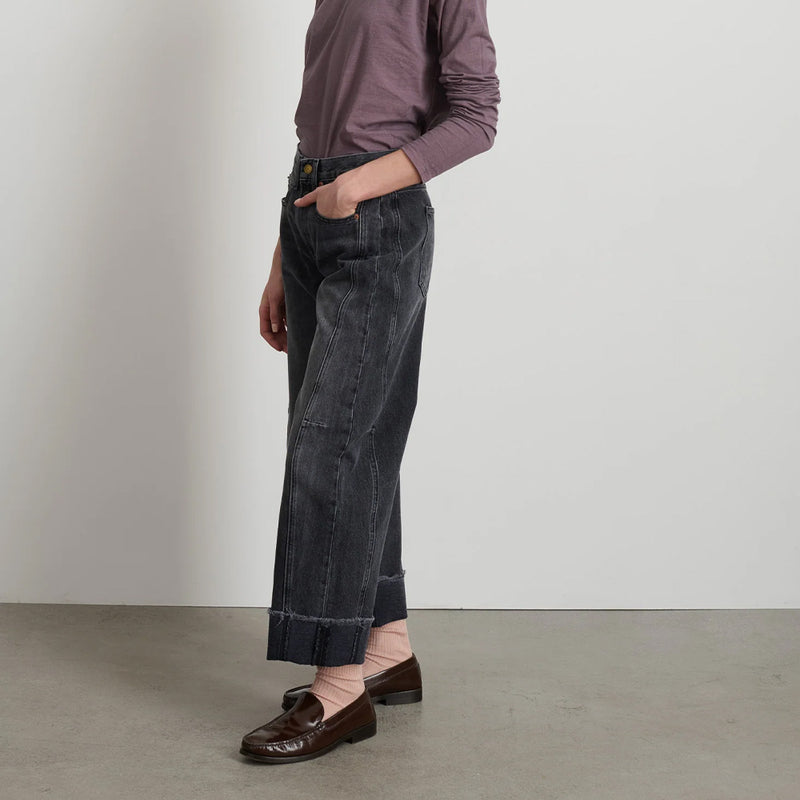 B Sides - Jeans Relaxed Lasso Cuffed - Noir