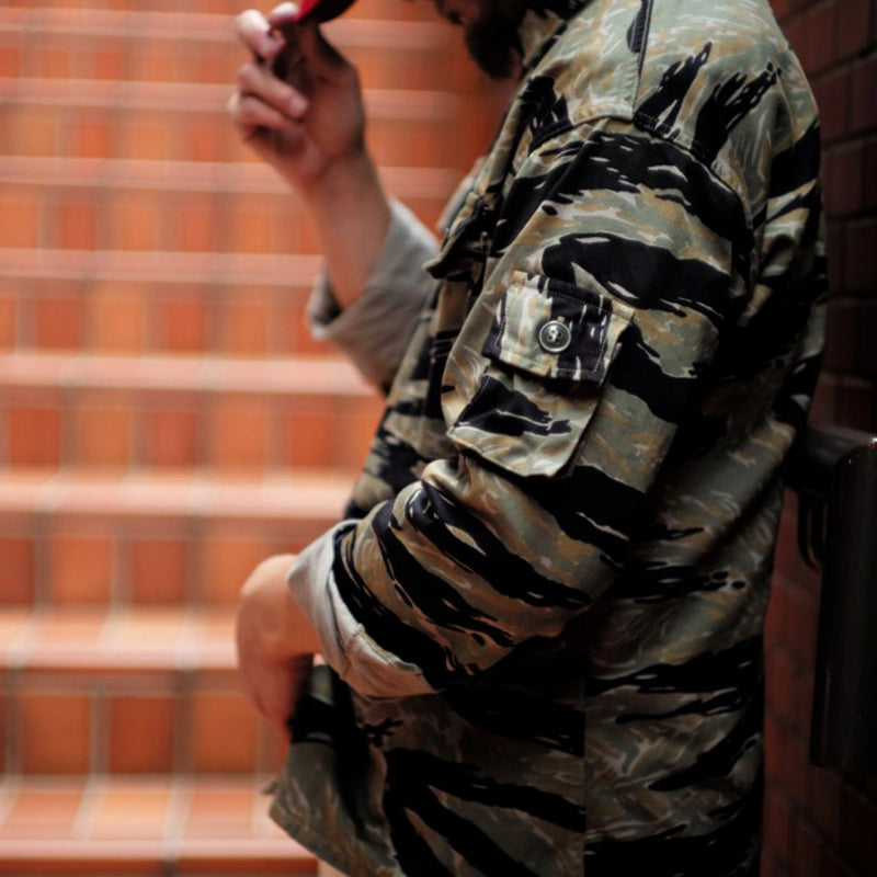 The real McCoys - Veste Tiger Camouflage - Vert
