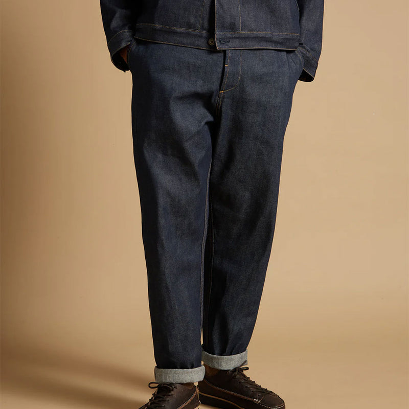 Universal Works - Pantalon Chino Military - Indigo