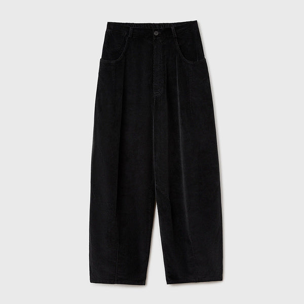 Cordera - Pantalon Velours Baggy - Noir