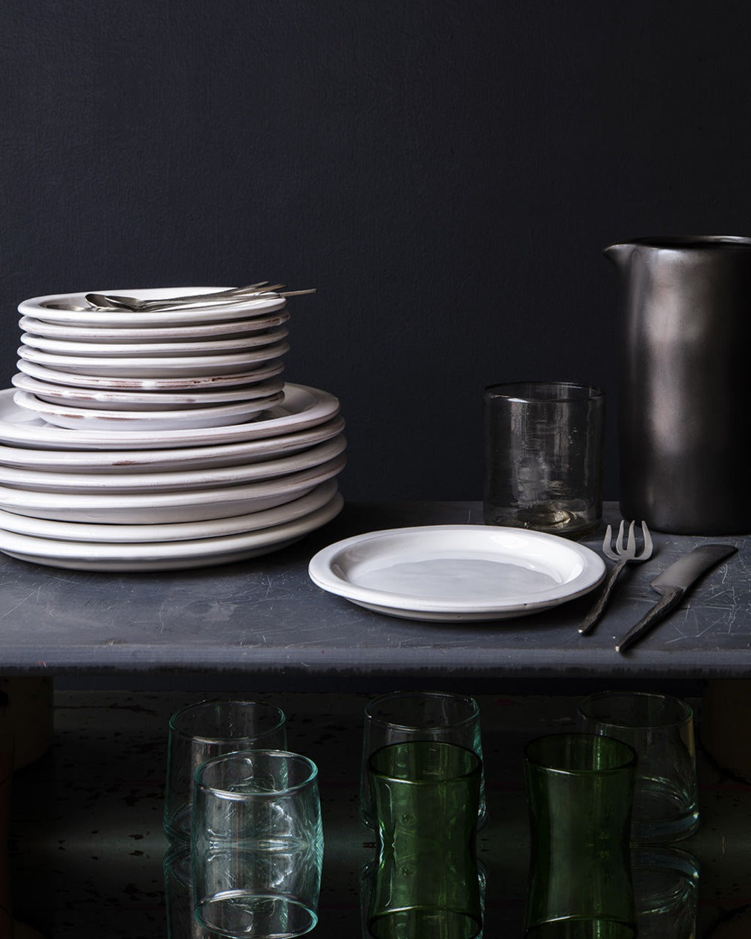 Gentle Factory - Assiette Plate En Céramique - Blanc