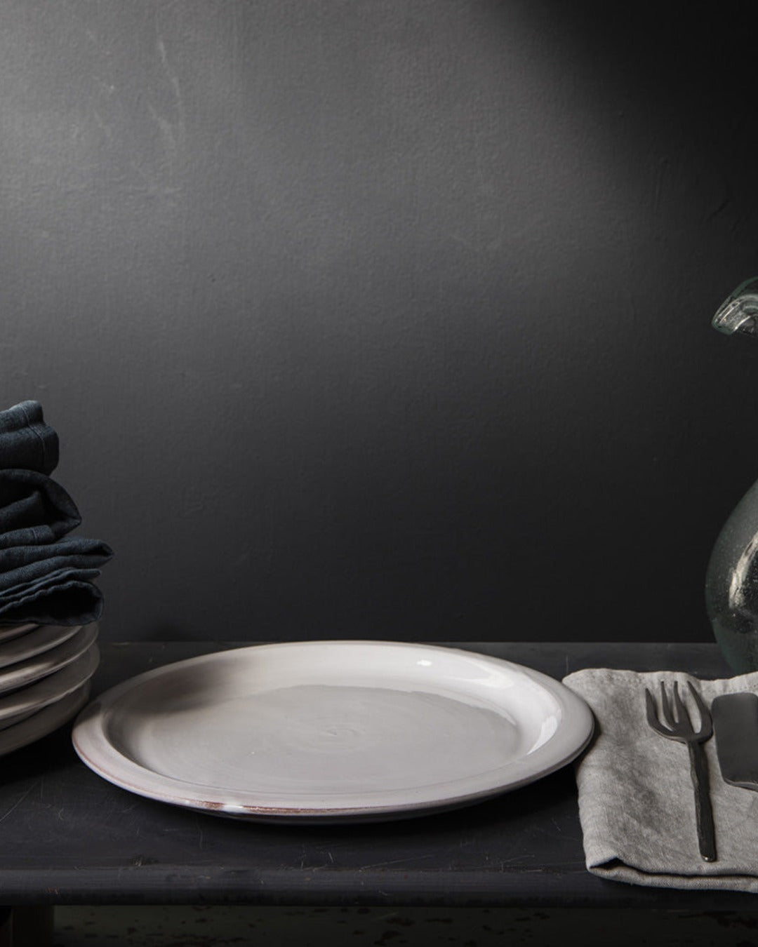Gentle Factory - Assiette Plate En Céramique - Blanc