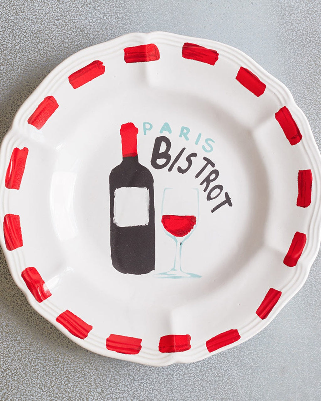 Merci - Earthernware plate - Bistrot