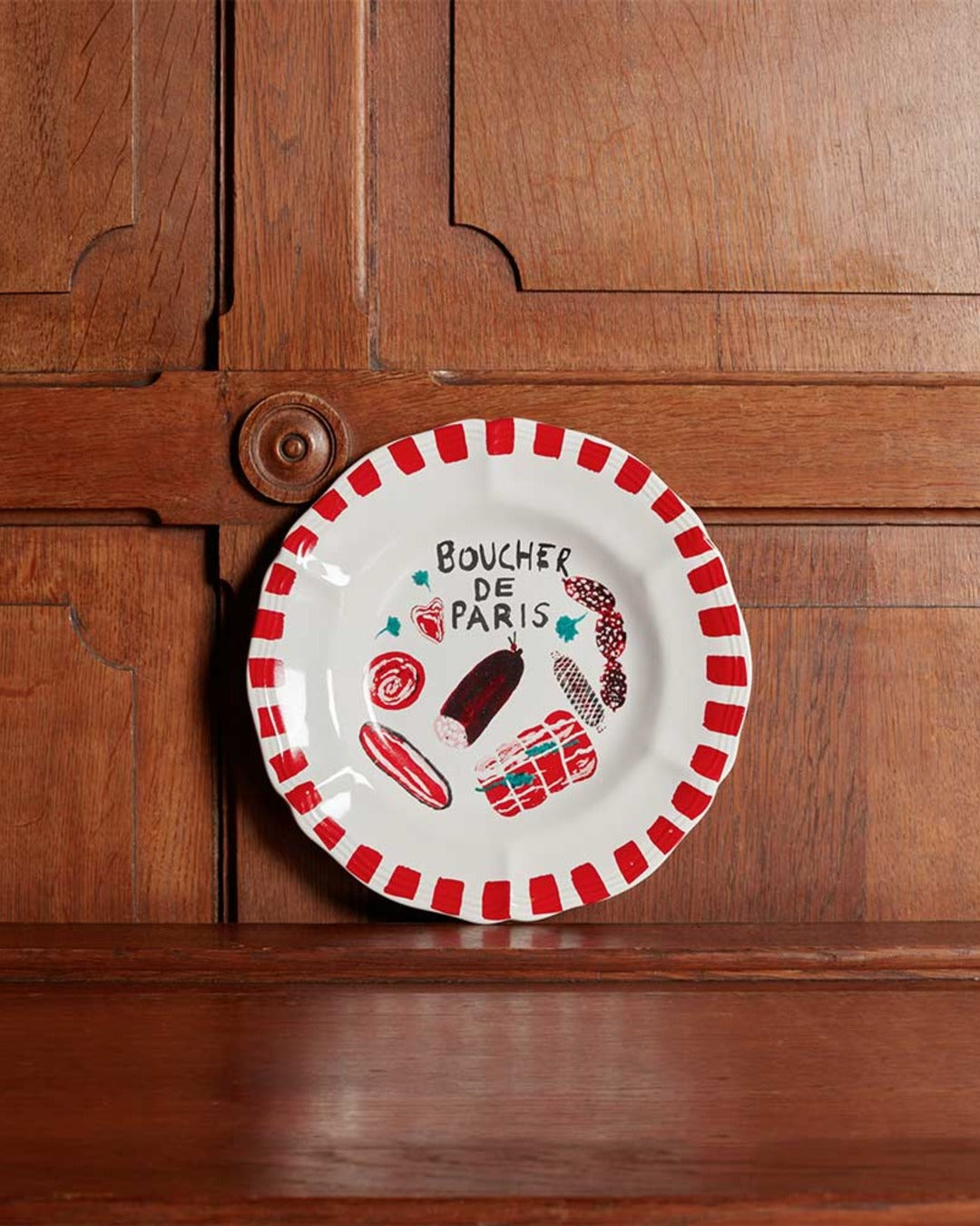 Merci - Earthernware plate - Butcher