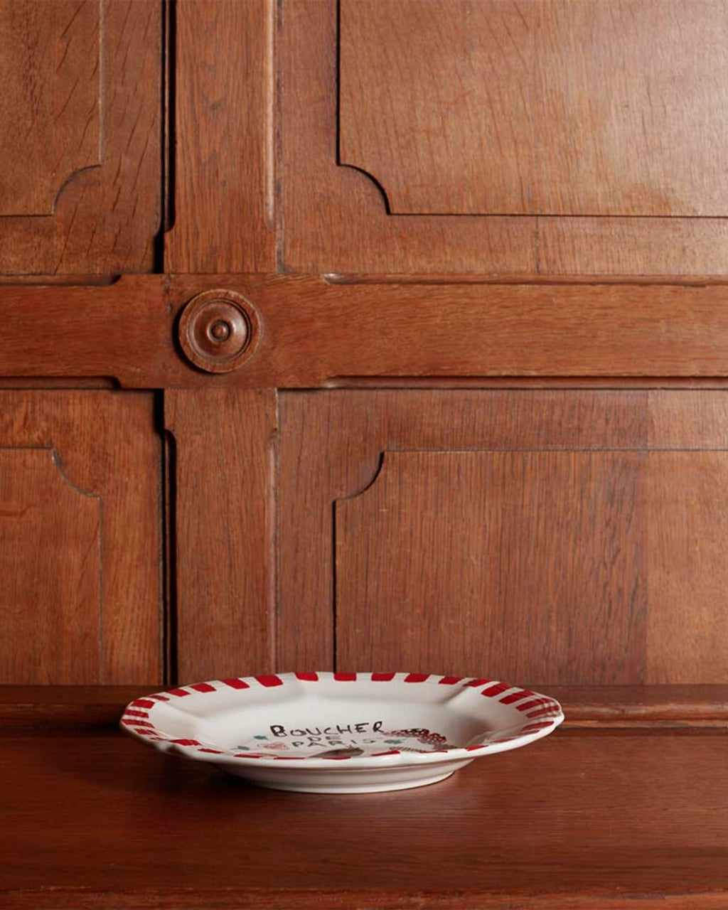 Merci - Earthernware plate - Butcher
