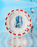 Merci - Assiette Plate En Faïence Tour Eiffel